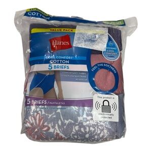 Hanes Cool Comfort Cotton Briefs 5-Pack | Size 12 / 5XL | NWT